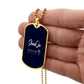 Dog Tag necklace NEW