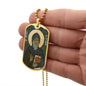 Saint Finnian of Clonard Dog Tag military pendant necklace