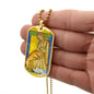 Saint Margaret of Scotland Dog Tag military pendant necklace