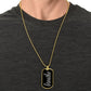 Breathe Dog Tag Military Pendant Necklace