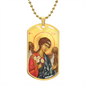 Archangel Barachiel Dog Tag military pendant necklace