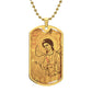 Archangel Gabriel Sinai dog tag necklace