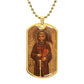 St Francis of Assisi dog tag necklace