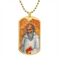 Saint Benedict of Nursia Dog Tag military pendant necklace