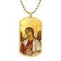 Archangel Jegudiel Dog Tag military pendant necklace