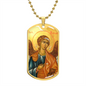 Archangel Raphael Dog Tag military pendant necklace