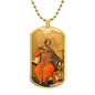 Saint Catherine of Alexandria Dog Tag military pendant necklace