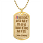 All shall be well, Julian Divine Love, Divine Love Quote, Baptism Gift Girl, Personalised Gift, Godparent Gift, Military Dog Tag Necklace