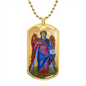 Archangel Gabriel Dog Tag necklace