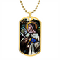 Saint Theresa of Avila Dog Tag military pendant necklace