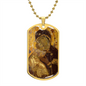 Virgin Mary Eleusa Vladimir Dog Tag military necklace