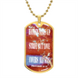 Hatred stirs up strife but love covers all sins. Proverbs 10:12. Dog Tag military pendant necklace, military ball chain