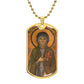 St Clare of Assisi dog tag necklace