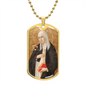 Saint Catherine of Siena Dog Tag military pendant necklace