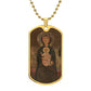 Madonna and Child Margaritonne dog tag necklace
