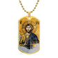 Jesus Christ Pantocrator of Saint Sophia dog tag necklace