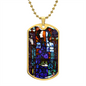 Saint Abigail Dog Tag necklace 1
