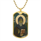 Saint Finnian of Clonard Dog Tag military pendant necklace