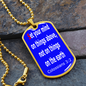 Set your mind on things above, not on things on the earth. Colossians 3:2, Dog tag pendant necklace, military ball chain