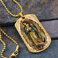 Our Lady of Guadalupe dog tag necklace