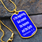 In the beginning, God created the heavens and the Earth. Genesis 1:1. Dog Tag pendant necklace. Military ball chain