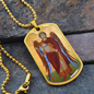 Archangel Michael Dog Tag necklace