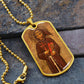 St Francis of Assisi dog tag necklace
