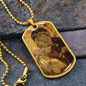 Virgin Mary Eleusa Vladimir Dog Tag military necklace