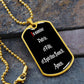 In Nomine Patris LATIN Dog Tag pendant necklace
