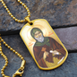 Saint Finnian of Clonard Dog Tag military pendant necklace