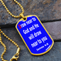 Draw near to God and He will draw near to you. James 4:8. Dog Tag pendant necklace. Military ball chain