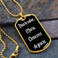 Dios te salve Maria dog tag pendant necklace