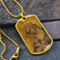 Virgin Mary Dog Tag Necklace