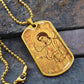 Archangel Gabriel Sinai dog tag necklace