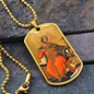 Saint Catherine of Alexandria Dog Tag military pendant necklace