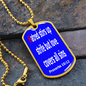 Hatred stirs up strife, But love covers all sins. Proverbs 10:12. Dog Tag pendant necklace, military ball chain