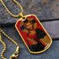 Jesus Christ Pantocrator dog tag necklace