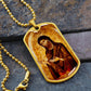 St John the Baptist gog tag necklace