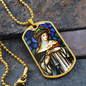 Saint Catherine of Siena Dog Tag military pendant necklace