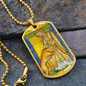 Saint Margaret of Scotland Dog Tag military pendant necklace