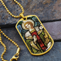 Archangel Gabriel Dog Tag necklace