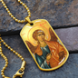 Archangel Raphael Dog Tag military pendant necklace