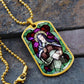 St Teresa of Avila dog tag necklace