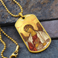 Archangel Jegudiel Dog Tag military pendant necklace