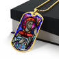 Saint Columba of Iona Dog Tag military pendant necklace