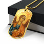 Archangel Raphael Dog Tag military pendant necklace