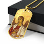Archangel Jegudiel Dog Tag military pendant necklace
