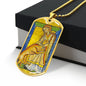 Saint Margaret of Scotland Dog Tag military pendant necklace