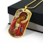 Archangel Michael Rublev dog tag necklace