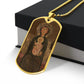 Madonna and Child Margaritonne dog tag necklace